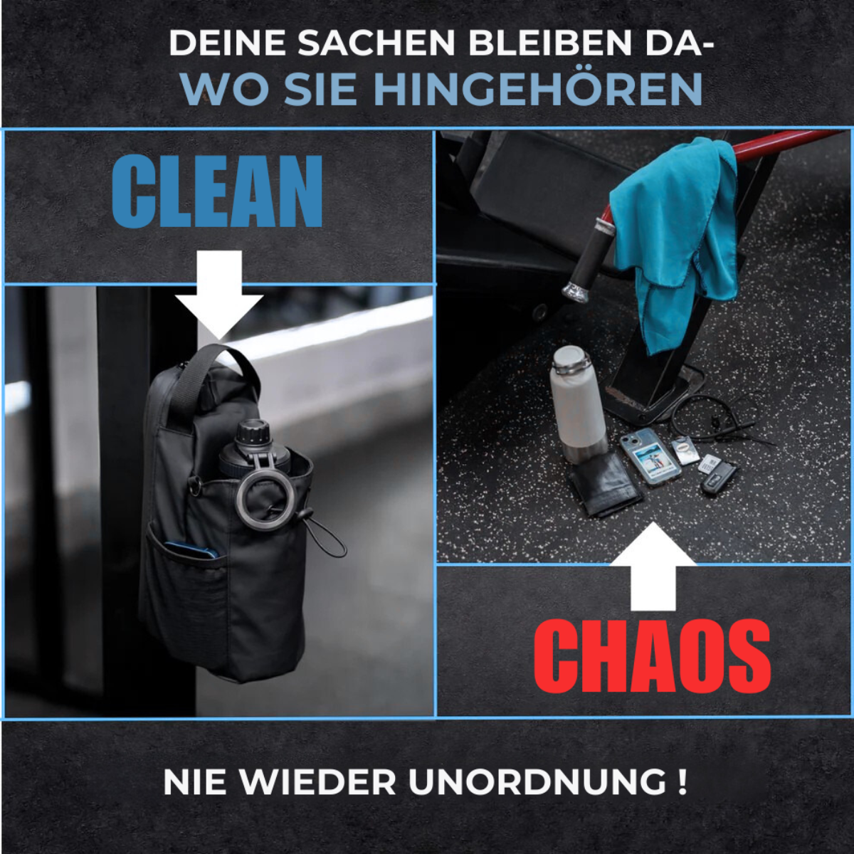 SnapBag - Magnetische Gymtasche