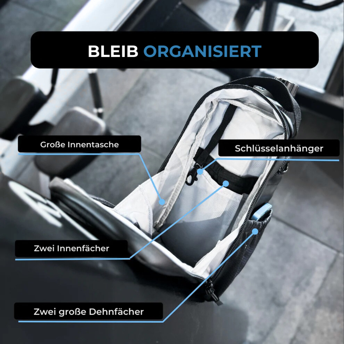 SnapBag - Magnetische Gymtasche